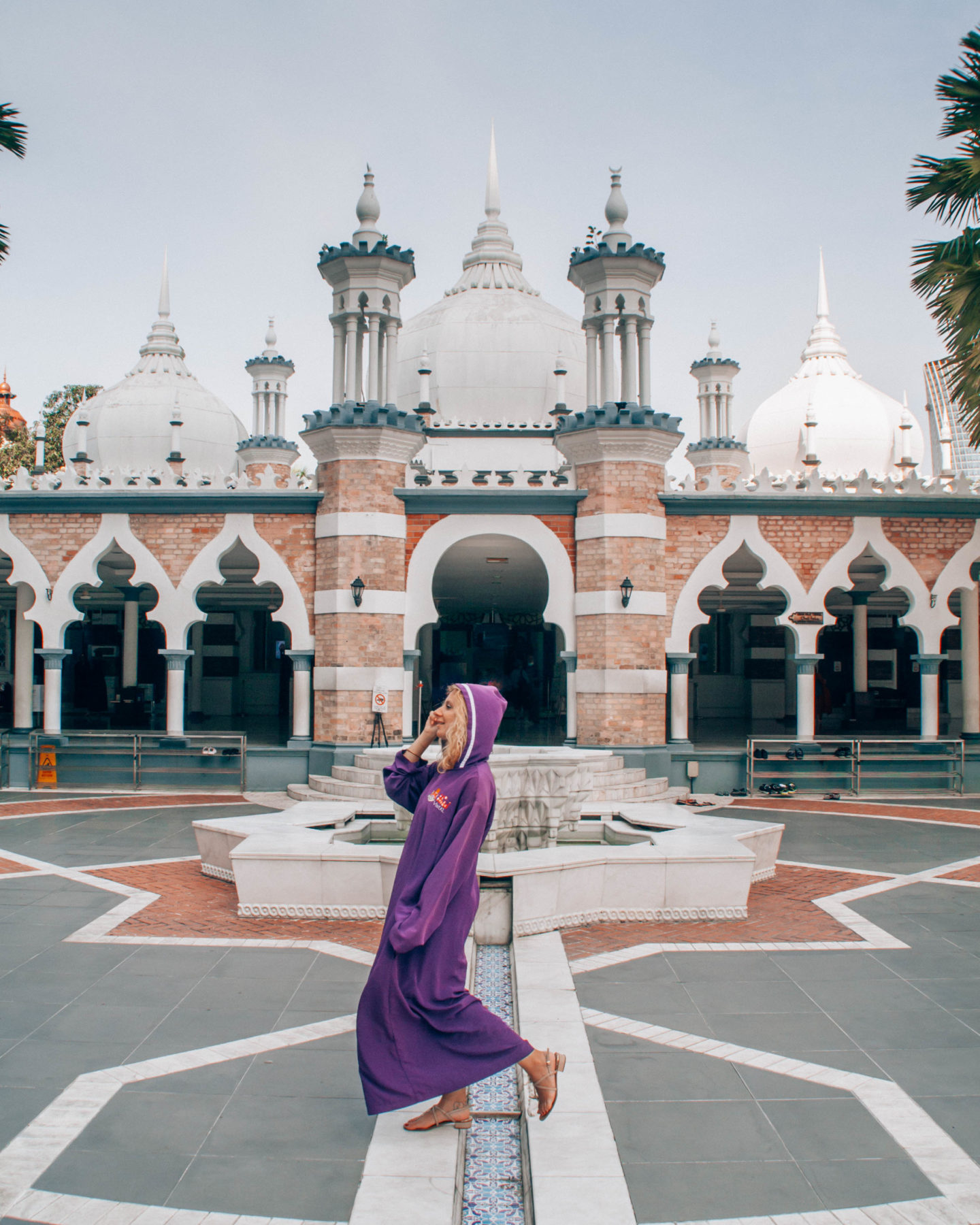 Masjid Jamek, the most ancient mosque of Kuala Lumpur