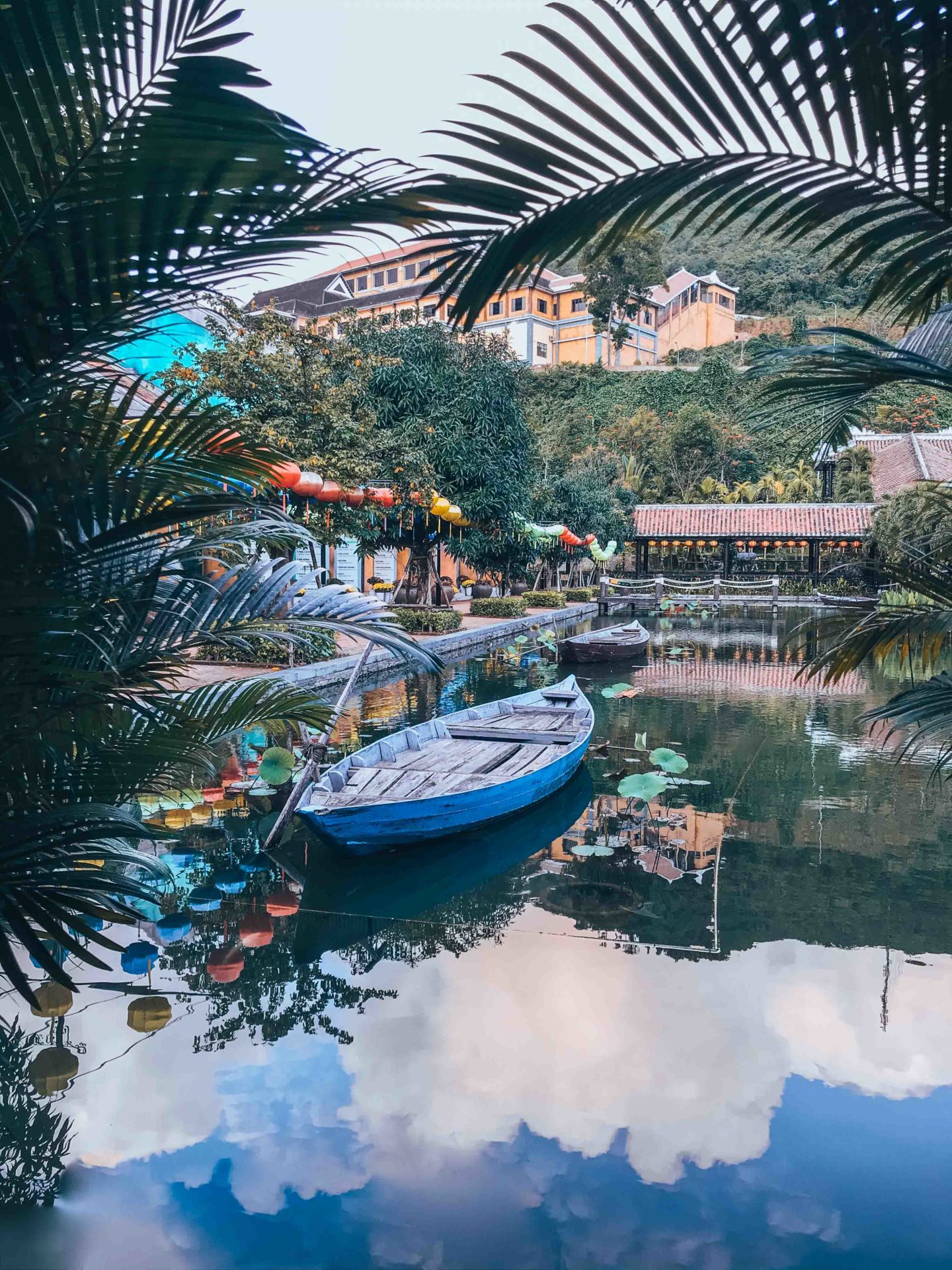 Romantic postal card picture of Da Nang Ba Na Hills, Vietnam