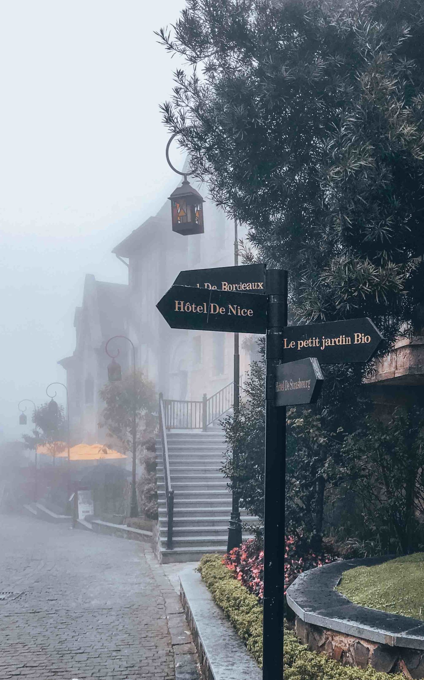 The lovely French Village in Sun World, Ba Na Hills, Da Nang