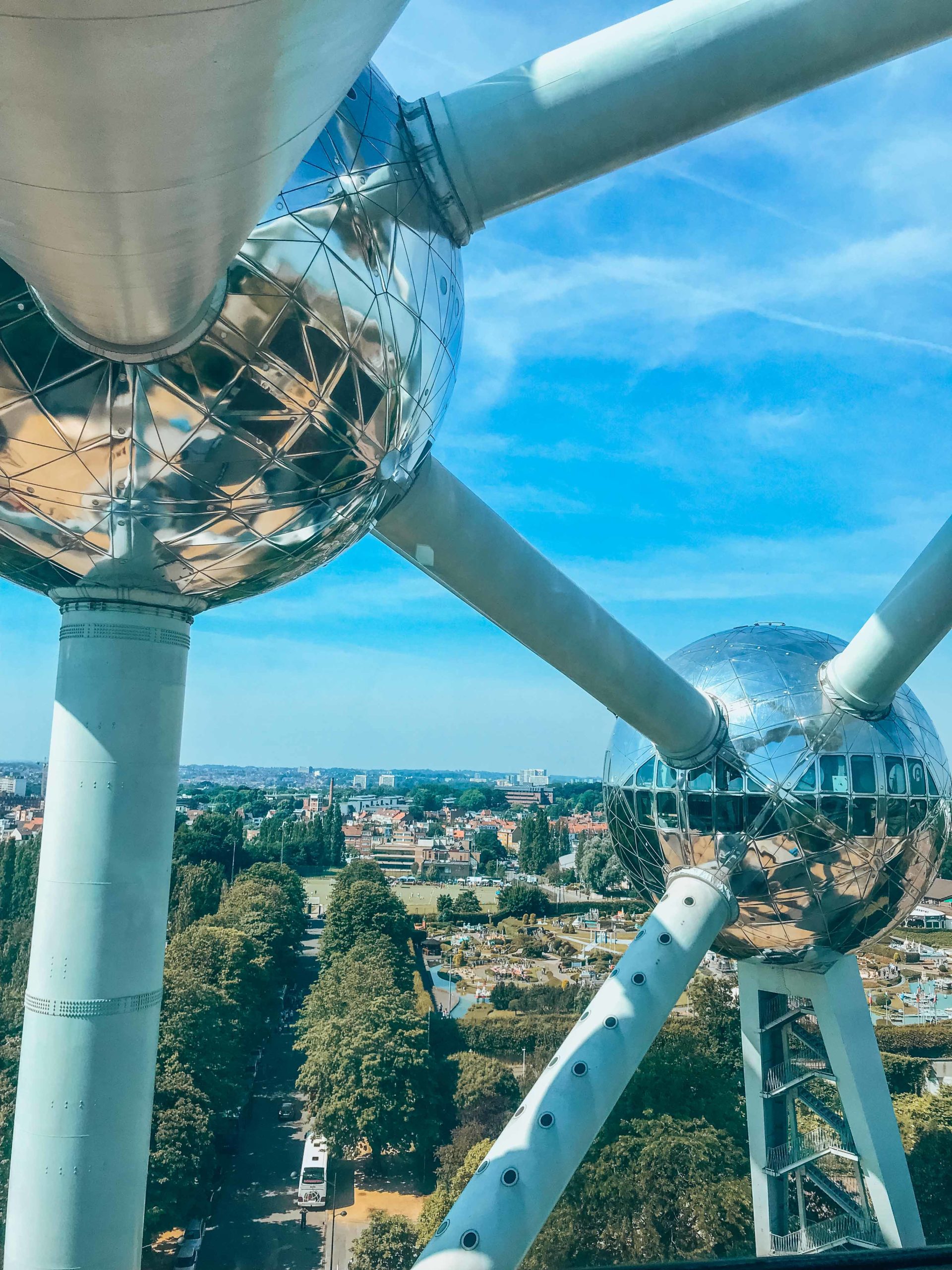 View on Brussels from the Atomium
