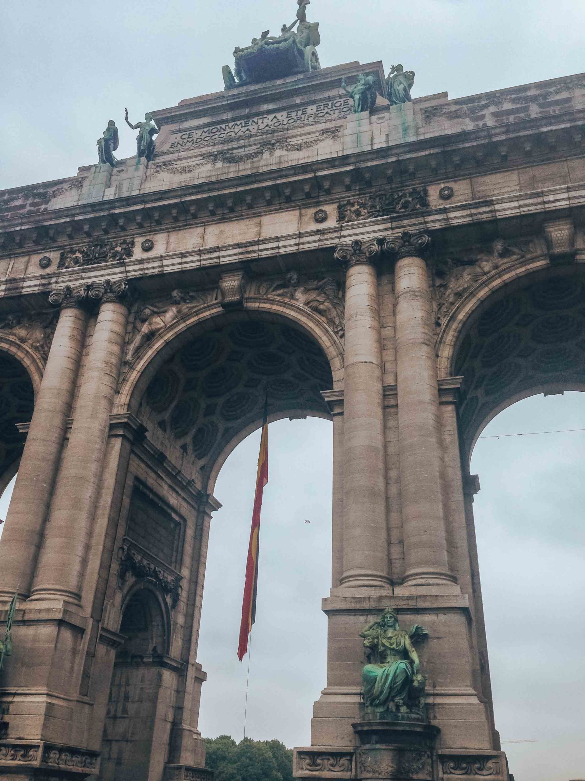 The arch of Cinquantenaire park in Brussels