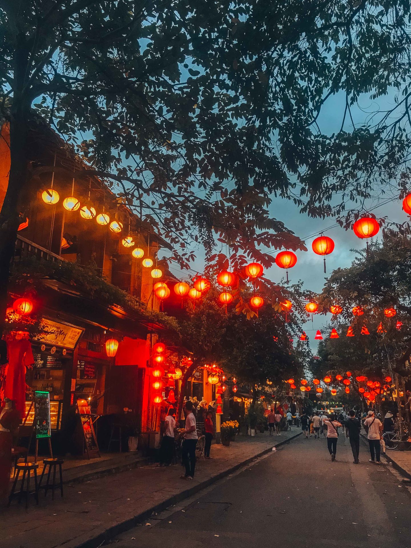 Lanterns illuminations by night in Hoi An
