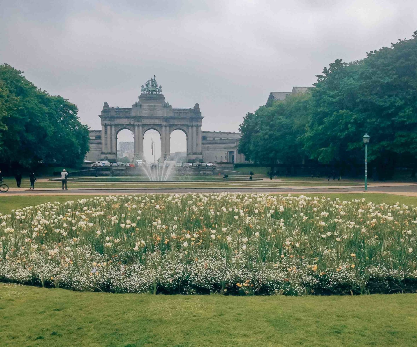 The Cinquantenaire park in Brussels, a perfect strolling area