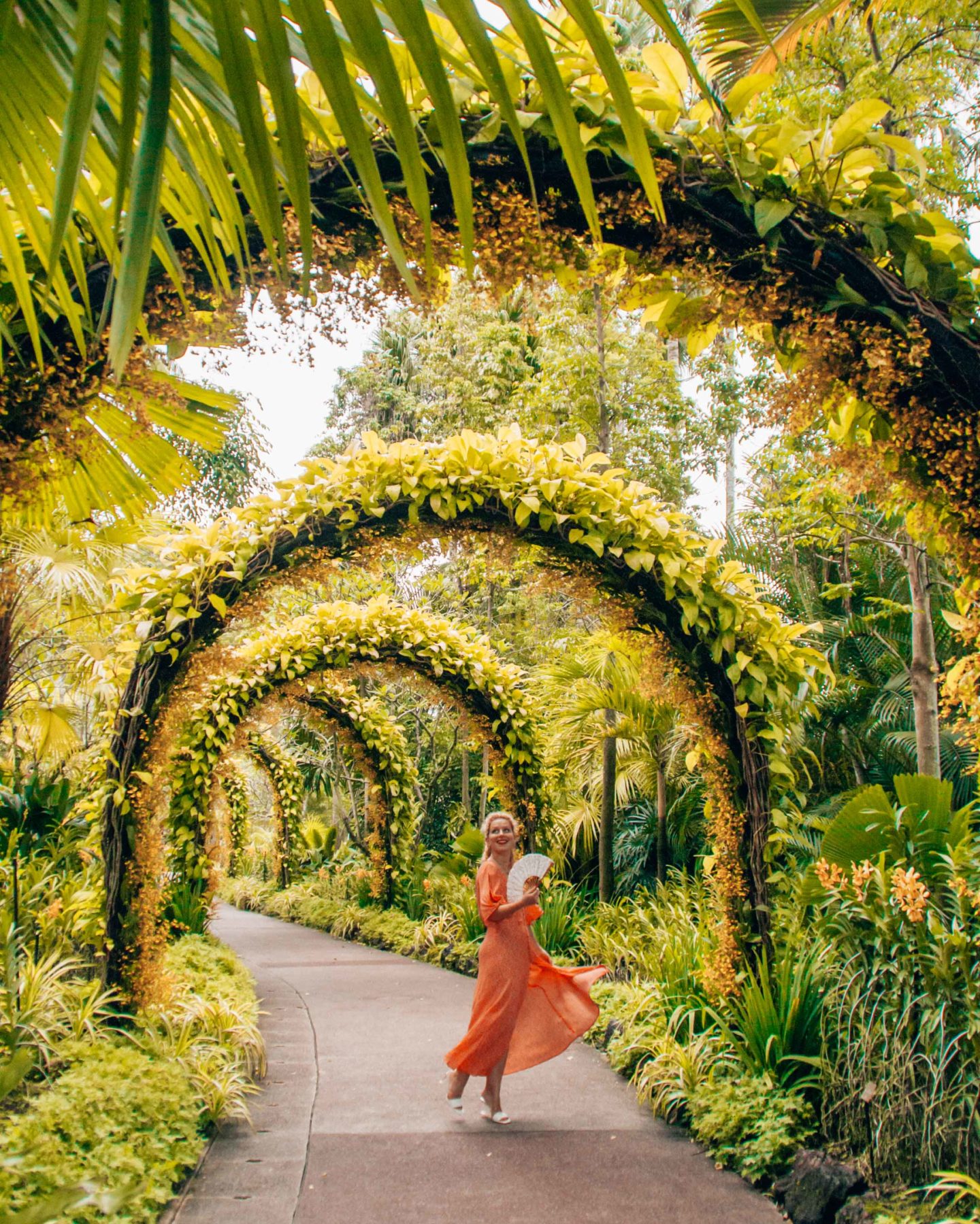 National Orchid Gardens archway, instagrammable spot in the Botanic Gardens, Singapore