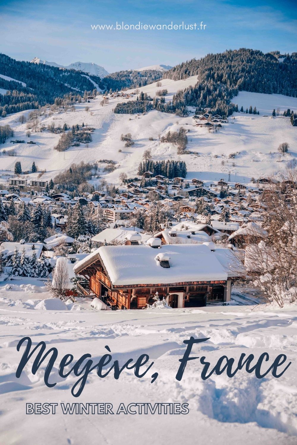 Best winter activities in the French Alps, Pinterest pin